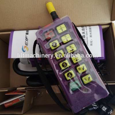 Telecontrol 6 buttons 2 steps industrial radio remote control for cranes tower cranes with rotary switch